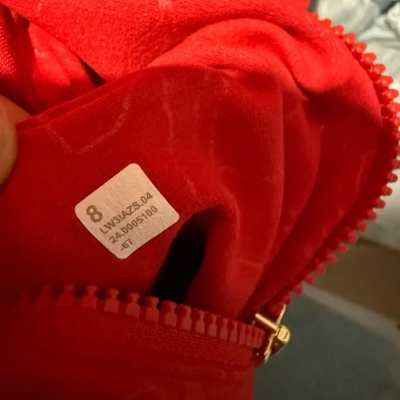Lululemon Lunar New Year Define Cropped Jacket Nulu Emboss Red - Picture 7 of 7